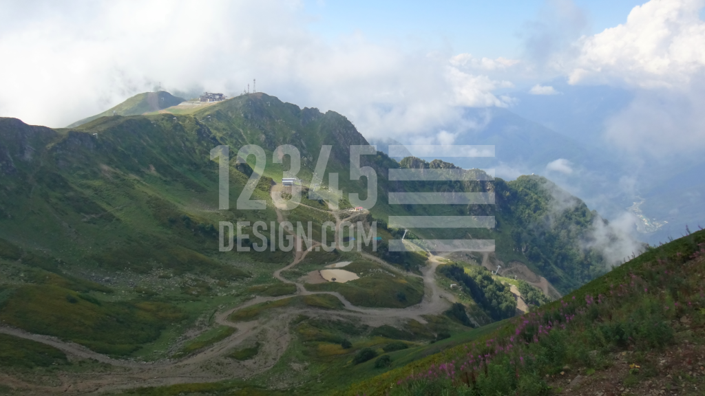 Mountain Rosa Khutor in summer