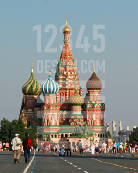 St Basils Cathedral in Red Square in Summer