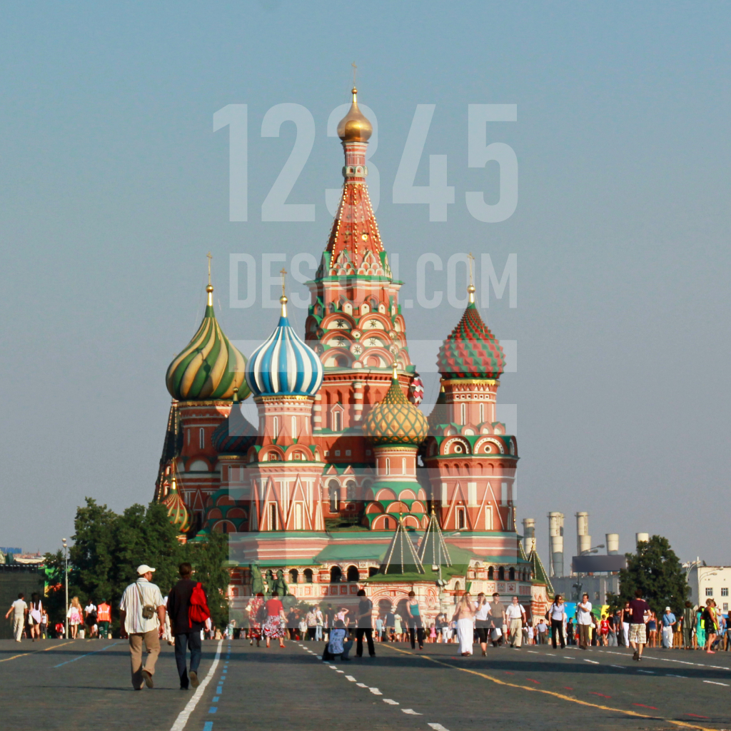 St Basils Cathedral in Red Square in Summer